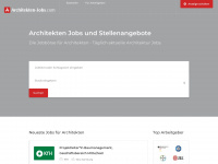 architekten-jobs.com Webseite Vorschau
