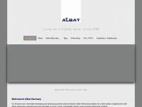 albat-energy.com Webseite Vorschau
