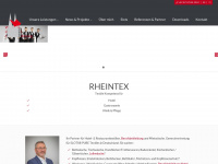 rheintex.de Webseite Vorschau