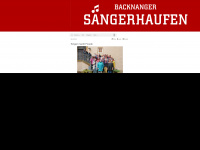 backnanger-saengerhaufen.de Webseite Vorschau
