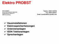 elektro-probst.com Webseite Vorschau