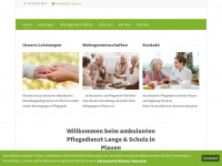 pflege-lange.de Webseite Vorschau