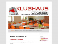 klubhaus-crossen.de Webseite Vorschau