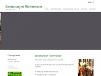 bestattungen-riethmeister.de Webseite Vorschau