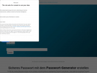 passwort-generator.eu Webseite Vorschau