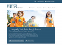 fashion-for-groups.de Webseite Vorschau