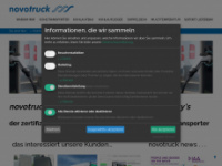 novotruck.eu Webseite Vorschau