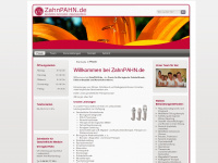 zahnpahn.de Webseite Vorschau