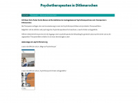 psychotherapeuten-dithmarschen.de Webseite Vorschau