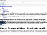 huebner-samagga.de Webseite Vorschau