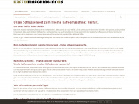 kaffeemaschine-infos.de Webseite Vorschau