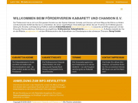 foerderverein-kabarett.de Webseite Vorschau