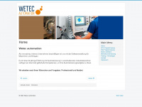 wetec-automation.de Webseite Vorschau