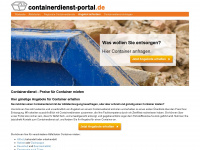 containerdienst-portal.de Webseite Vorschau