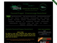 paranoid-prepper.com Webseite Vorschau