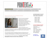 printext.de Webseite Vorschau