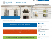 ssc-physik.univie.ac.at Webseite Vorschau