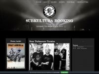 subkultura-booking.eu Webseite Vorschau
