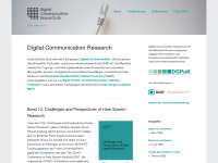 digitalcommunicationresearch.de Webseite Vorschau
