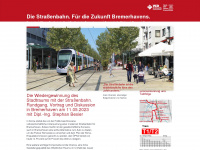 strassenbahn-bremerhaven.de Webseite Vorschau