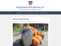 buergerverein-merheim.de Webseite Vorschau