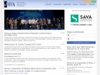 dmfa.si Webseite Vorschau