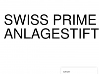 swiss-prime-anlagestiftung.ch Webseite Vorschau