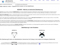 aeonos.de Webseite Vorschau