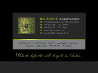backbone-it.de Webseite Vorschau