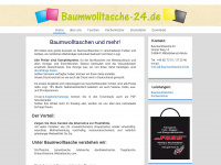 baumwolltasche-24.de Webseite Vorschau