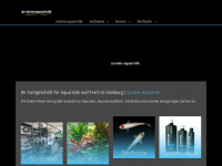 system-aquaristik.de Webseite Vorschau