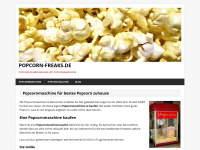 popcorn-freaks.de Webseite Vorschau