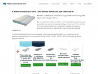 kaltschaummatratzetest.net Webseite Vorschau