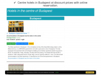 centrehotelsbudapest.hu Webseite Vorschau