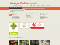 weingut-karthaeuserhof.de Webseite Vorschau