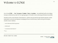 ecma-music.com Webseite Vorschau