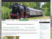 historische-eisenbahn-frankfurt.de Webseite Vorschau