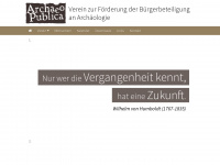archaeopublica.eu Webseite Vorschau