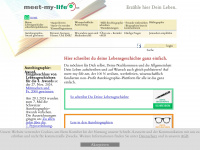meet-my-life.net Webseite Vorschau