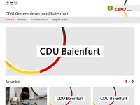 cdu-baienfurt.de Webseite Vorschau