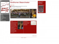 nordhorner-blasorchester.de Webseite Vorschau