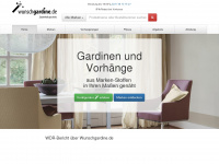 wunschgardine.de Webseite Vorschau