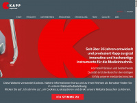 kapp-surgical.com Webseite Vorschau