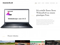 tanoweb.ch Webseite Vorschau