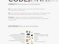 code-away.de Webseite Vorschau