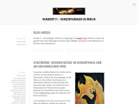 hundert11.wordpress.com Webseite Vorschau