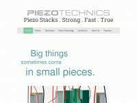 piezotechnics.com Webseite Vorschau