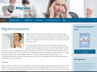 migraene-symptome.de Webseite Vorschau