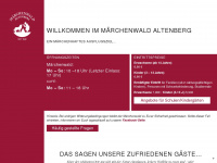 maerchenwald-altenberg.de Webseite Vorschau