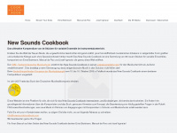 newsoundscookbook.com Webseite Vorschau